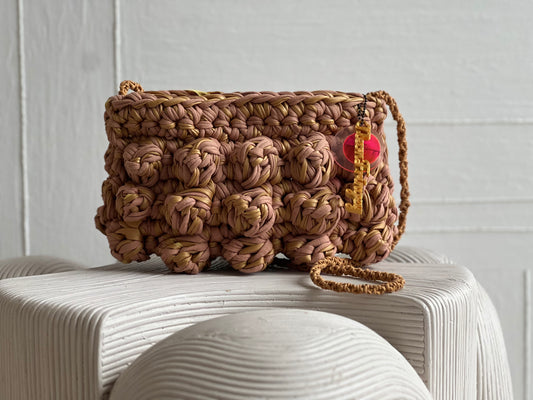 Small Tan Bubble Bag