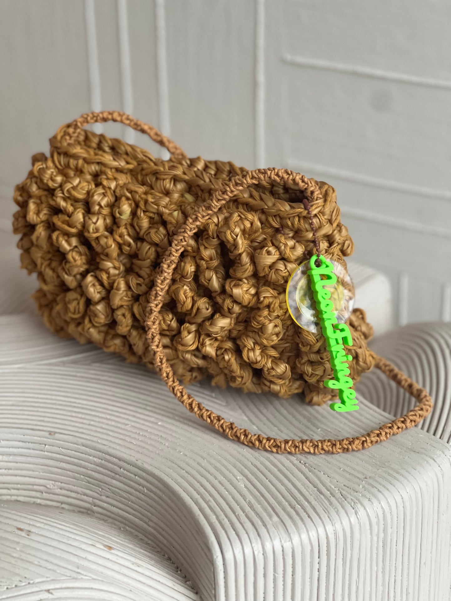 Tan Squiggle Bag