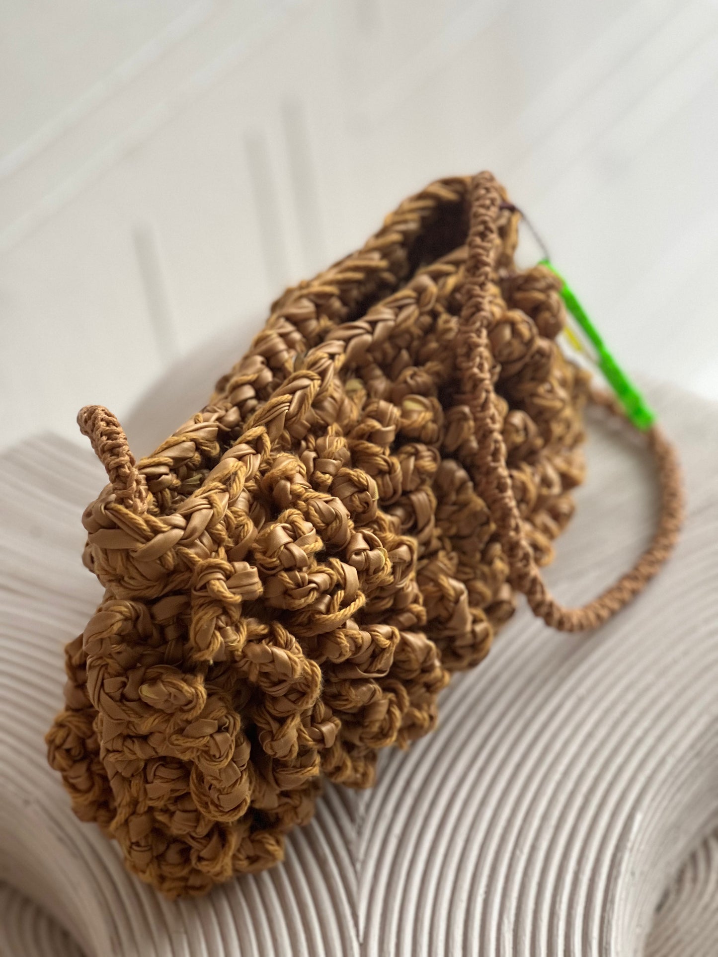 Tan Squiggle Bag