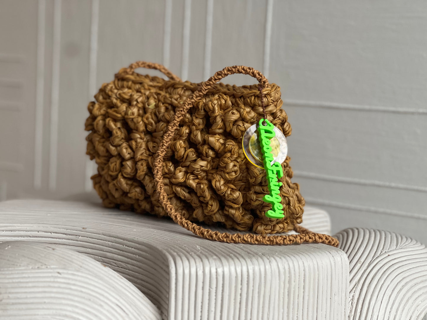 Tan Squiggle Bag