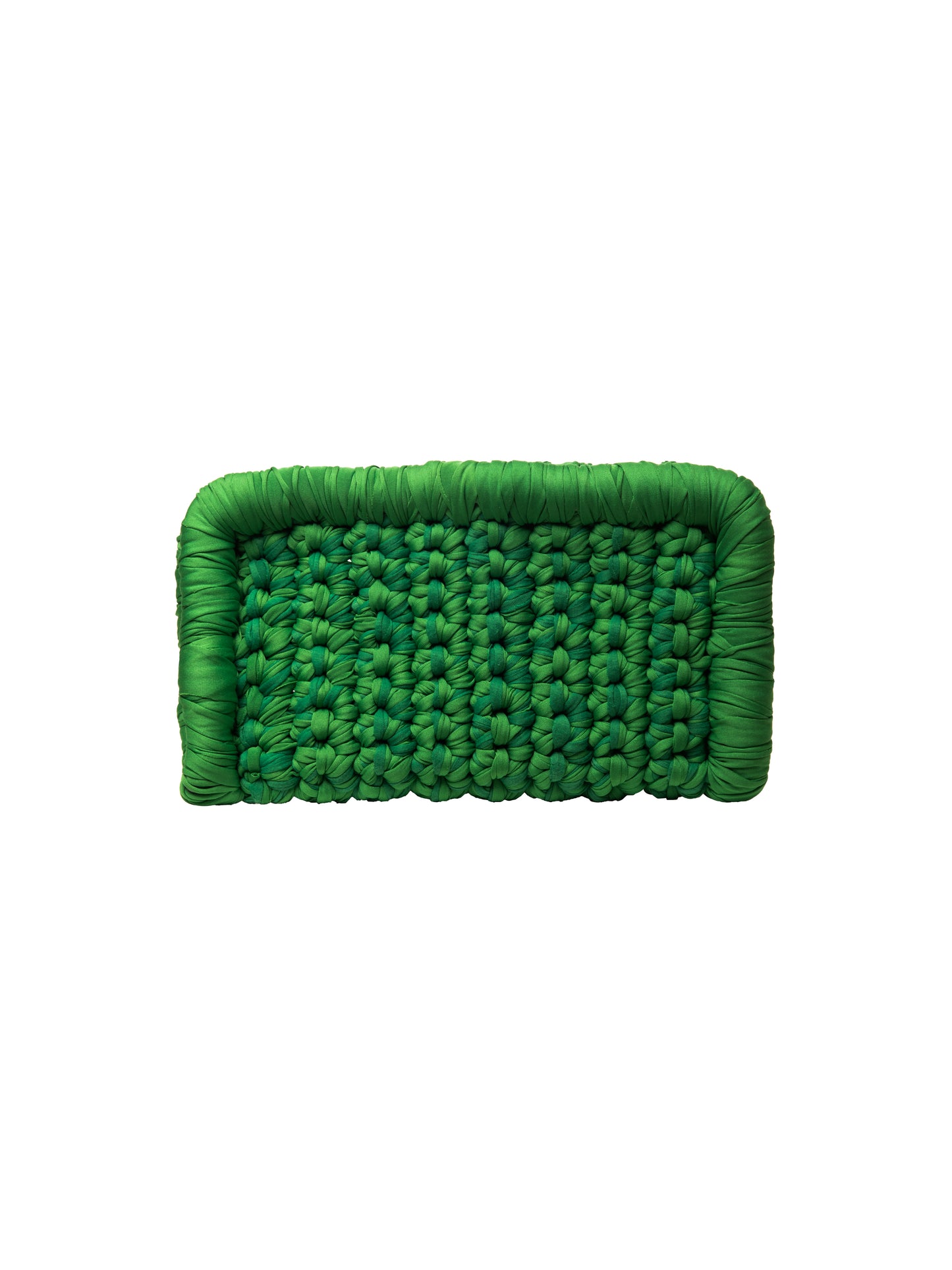 KELLY GREEN BORDER CLUTCH