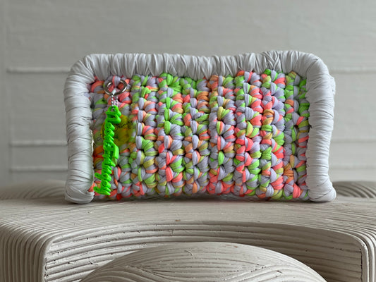 White+ Neon Border Clutch
