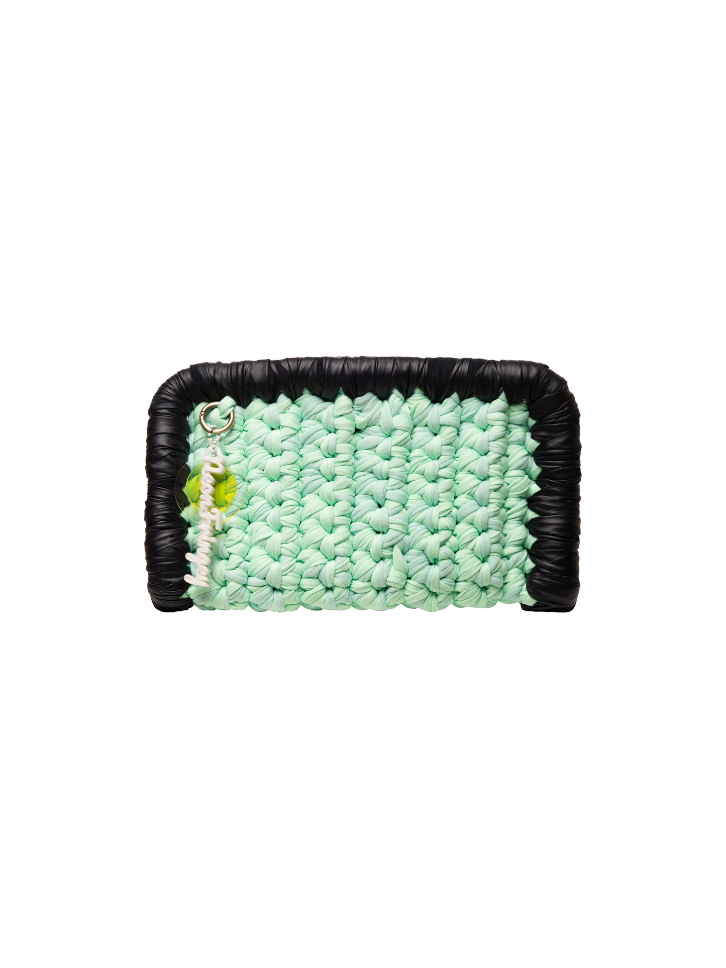 BLUE+ MINT BORDER CLUTCH