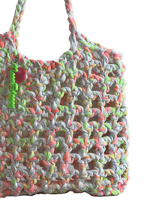 Neon Fat Net Beach Tote