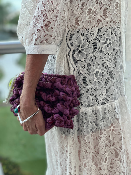 Purple Squiggle Bag
