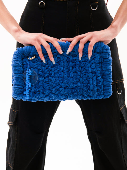 BLUE BORDER CLUTCH
