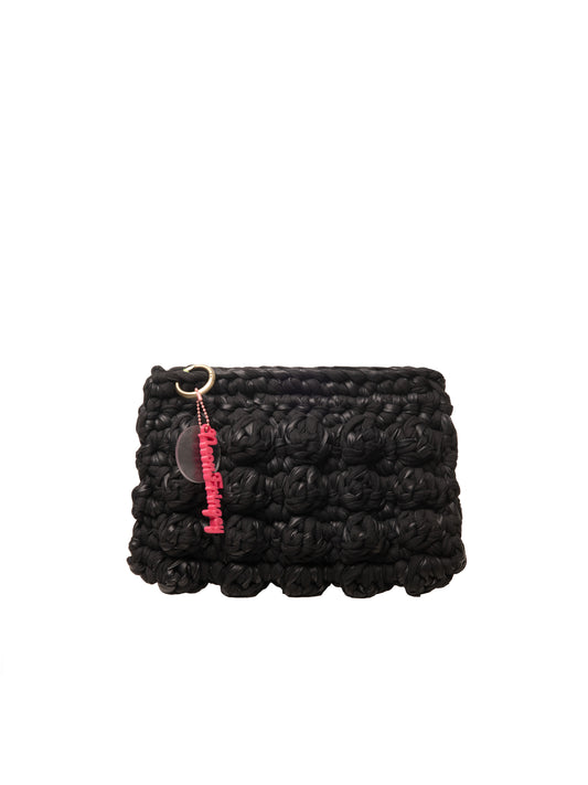 BLACK BUBBLE CLUTCH