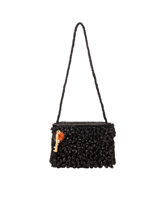 SMALL BLACK SQUIGGLE BAG