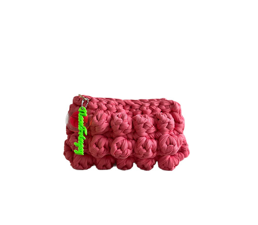 PINK BUBBLE CLUTCH MINI