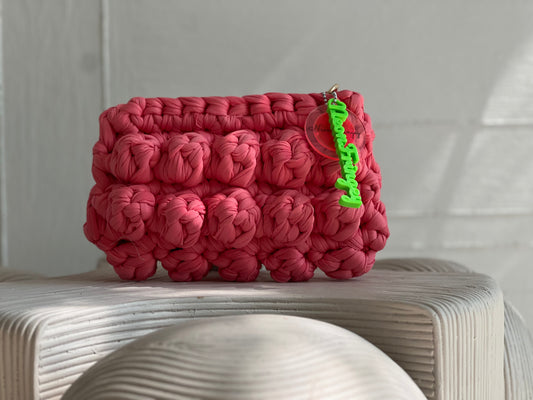 Pink Bubble Clutch SM