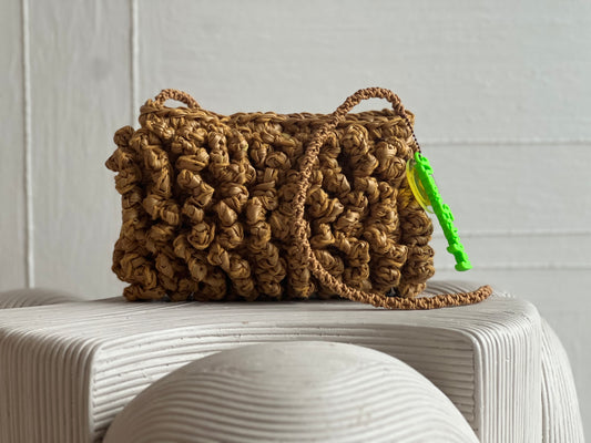 Tan Squiggle Bag