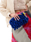 Royal Blue Squiggle Clutch