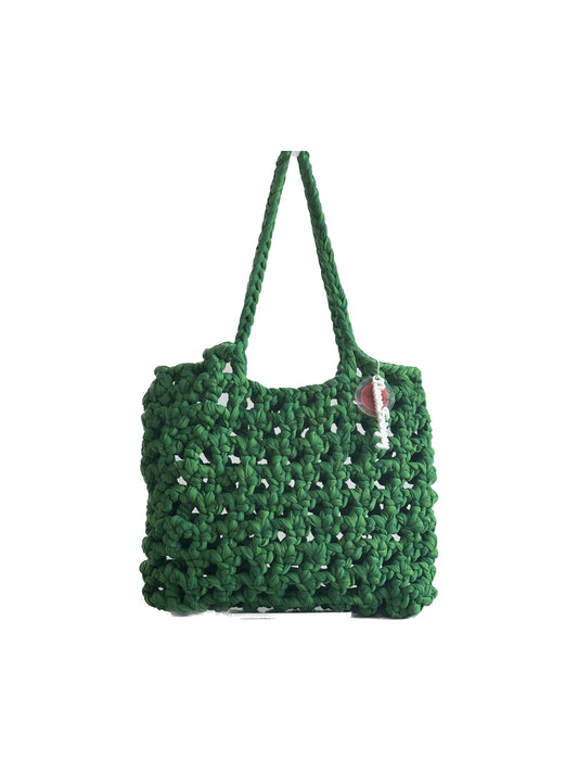 Green Fat Net Beach Tote