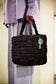 BROWN TEXTURED TOTE