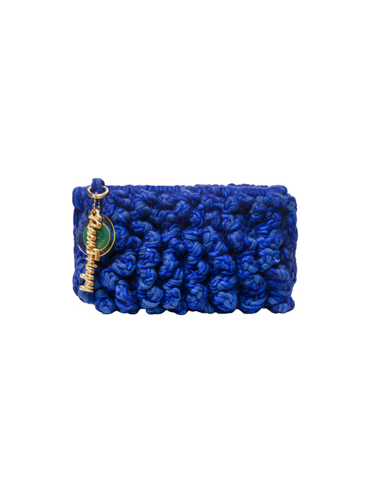 Royal Blue Squiggle Clutch